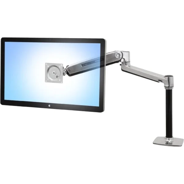 Ergotron LX HD Sitz-Steh-Tischmontage-LCD-Arm, Monitorhalterung (silber/schwarz)