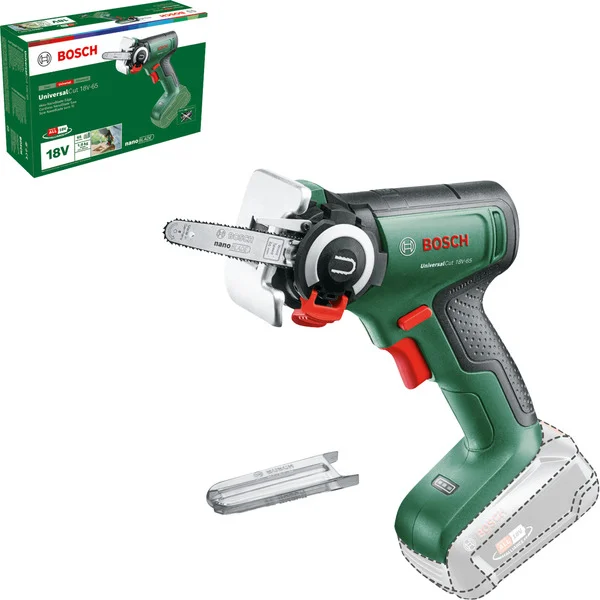 Bosch Heimwerken & Garten Akku-Säge NanoBlade UniversalCut 18V-65 solo, 18Volt, Kettensäge (grün/schwarz, ohne Akku und Ladegerät, POWER FOR ALL ALLIANCE)