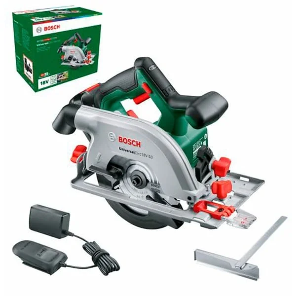 Bosch Heimwerken & Garten Handkreissäge UniversalCirc 18V-53, 18Volt (grün/schwarz, Li-Ionen Akku 2,5Ah, POWER FOR ALL ALLIANCE)