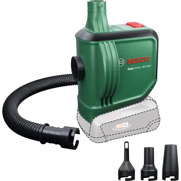 Bosch Heimwerken & Garten Akku-Luftpumpe EasyInflate 18V-500 solo, 18Volt (grün/schwarz, ohne Akku und Ladegerät, POWER FOR ALL ALLIANCE)