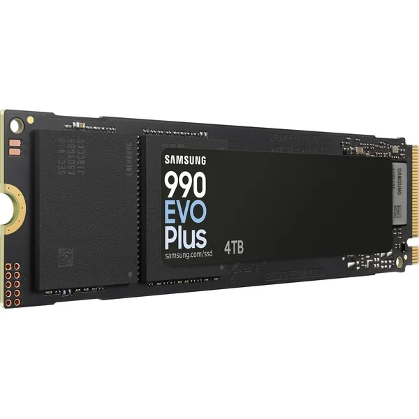 Samsung 990 EVO Plus 4 TB, SSD (PCIe 4.0 x4 / 5.0 x2, NVMe 2, M.2 2280, intern)