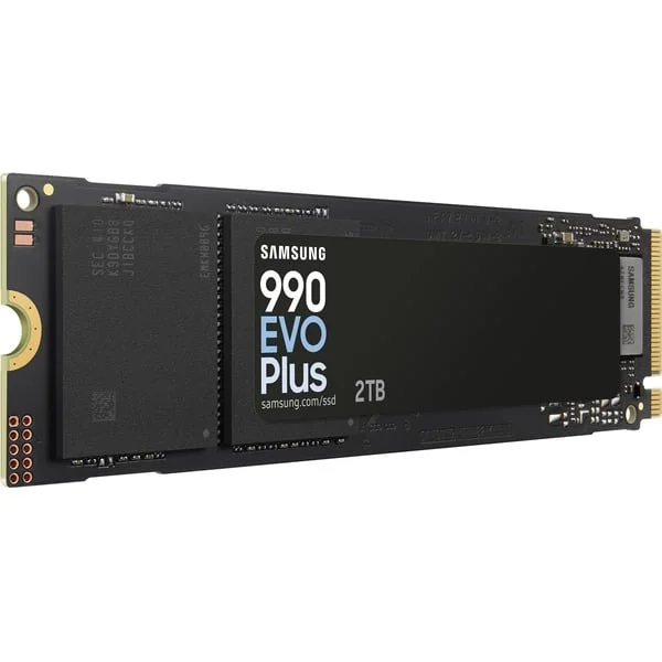Samsung 990 EVO Plus 2 TB, SSD (PCIe 4.0 x4 / 5.0 x2, NVMe 2, M.2 2280, intern)