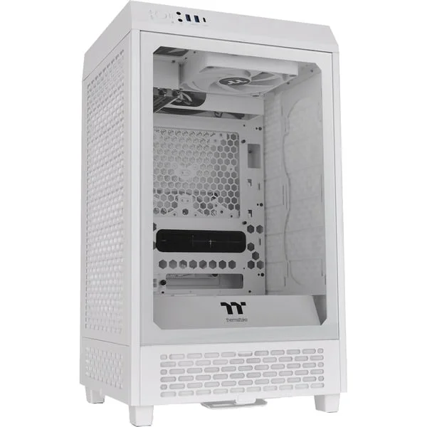 Thermaltake The Tower 200 Snow White, Tower-Gehäuse (weiß, Tempered Glass)