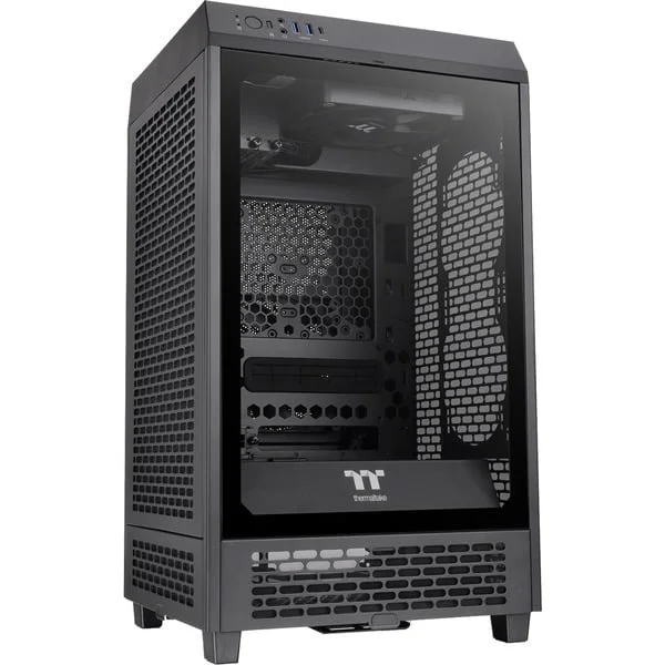 Thermaltake The Tower 200 Black, Tower-Gehäuse (schwarz, Tempered Glass)