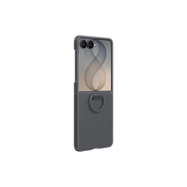 Samsung Silicone Ring Magnet Case, Handyhülle (graphit, für Galaxy Z Flip8)