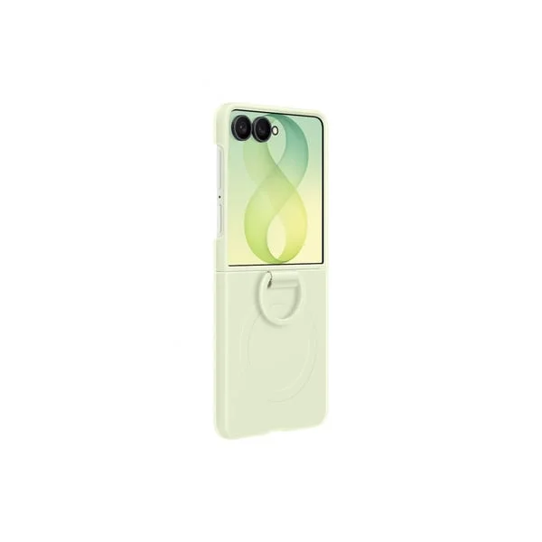 Samsung Silicone Ring Magnet Case, Handyhülle (mint, für Galaxy Z Flip8)