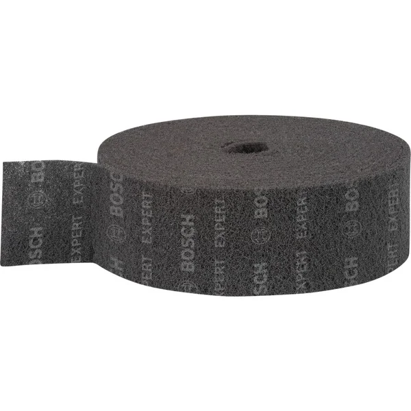 Bosch Professional Expert Vliesrolle N880 Medium A, 115mmx10m, Schleifblatt (schwarz, 10 Meter Rolle, zum Handschleifen)
