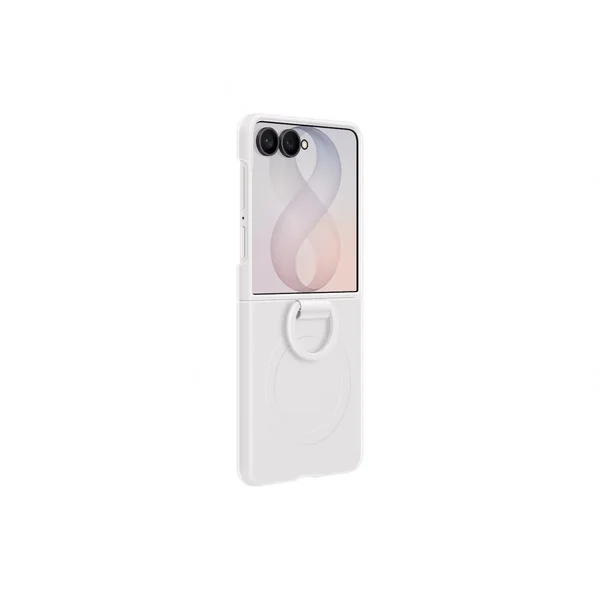 Samsung Silicone Ring Magnet Case, Handyhülle (creme, für Galaxy Z Flip8)