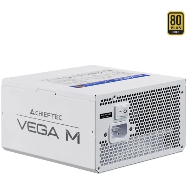 Chieftec Vega M 1000W White, PC-Netzteil (weiß, 1x 12 Pin High Power GPU, 4x PCIe, Kabelmanagement, 1000 Watt)