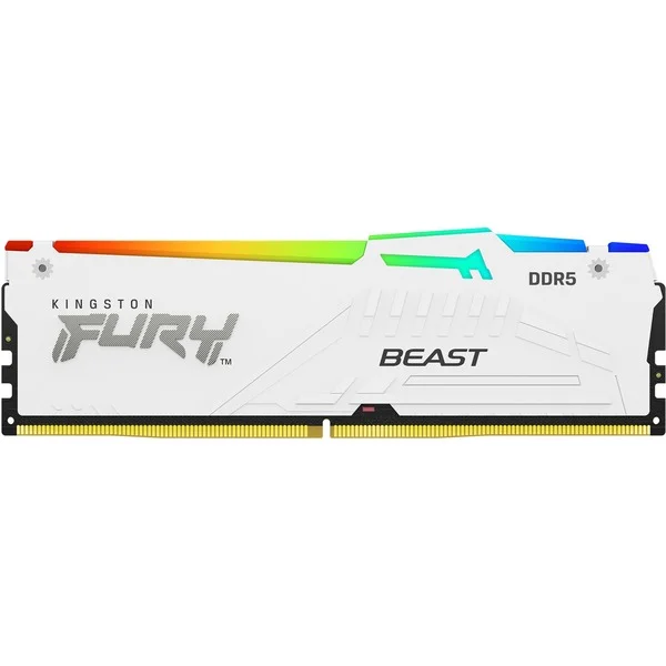 Kingston FURY DIMM 32 GB DDR5-5600 , Arbeitsspeicher (weiß, KF556C36BWEA-32, FURY Beast RGB, AMD EXPO)