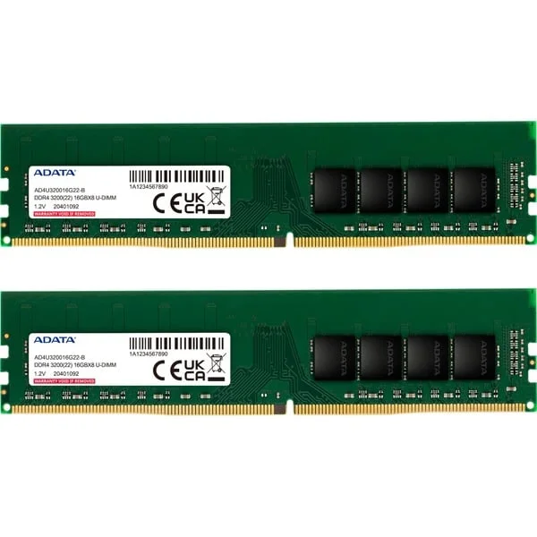 ADATA DIMM 16 GB DDR4-3200 (2x 8 GB) Dual-Kit, Arbeitsspeicher (grün, AD4U32008G22-DTGN, Premier)