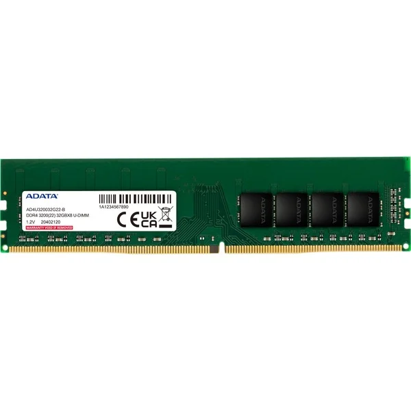 ADATA DIMM 8 GB DDR4-3200 (1x 8 GB), Arbeitsspeicher (grün, AD4U32008G22-SGN, Premier)