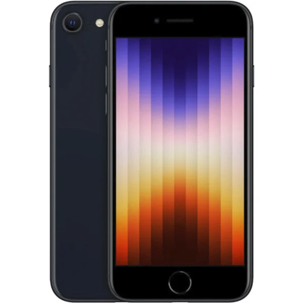 Apple iPhone SE 3. Generation (2022) 64GB Generalüberholt, Handy (Mitternacht, iOS)