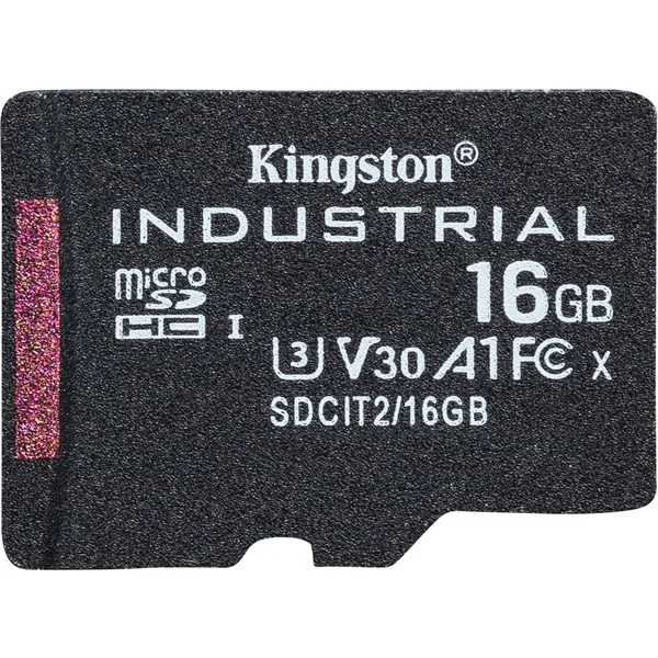 Kingston Industrial 16 GB microSDHC, Speicherkarte (schwarz, UHS-I U3, Class 10, V30, A1)