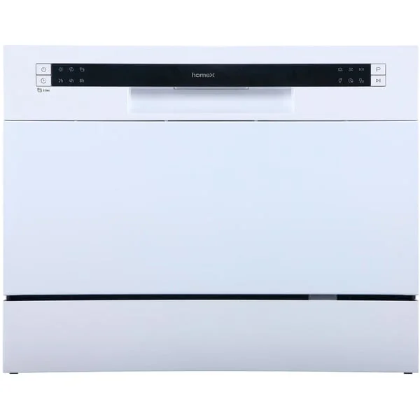 homeX GST6AD-W Tischgeschirrspüler , Spülmaschine (weiß, 6 Maßgedecke)