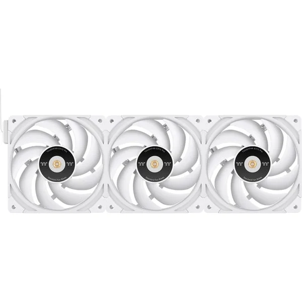 Thermaltake TOUGHFAN EX12 Pro White – Swappable Edition, Gehäuselüfter (schwarz, 3-Fan Pack, 120 mm)
