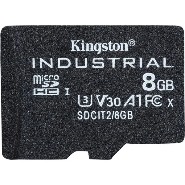 Kingston Industrial 8 GB microSDHC, Speicherkarte (schwarz, UHS-I U3, Class 10, V30, A1)