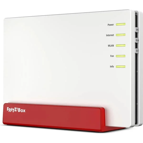 FRITZ! Box 7581 Wi-Fi 5 VDSL Router mit Modem Generalüberholt (weiß/rot)