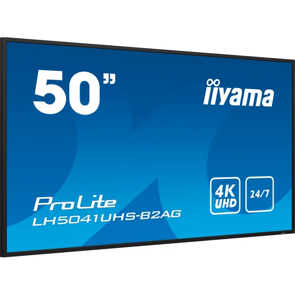iiyama LH5041UHS-B2AG, Public Display (schwarz (glänzend), UltraHD/4K, VA, HDMI, VGA)