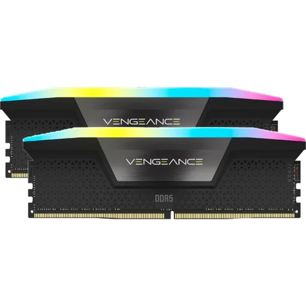 Corsair DIMM 32 GB DDR5-6200 (2x 16 GB) Dual-Kit, Arbeitsspeicher (schwarz, CMH32GX5M2E6200C36, Vengeance RGB)