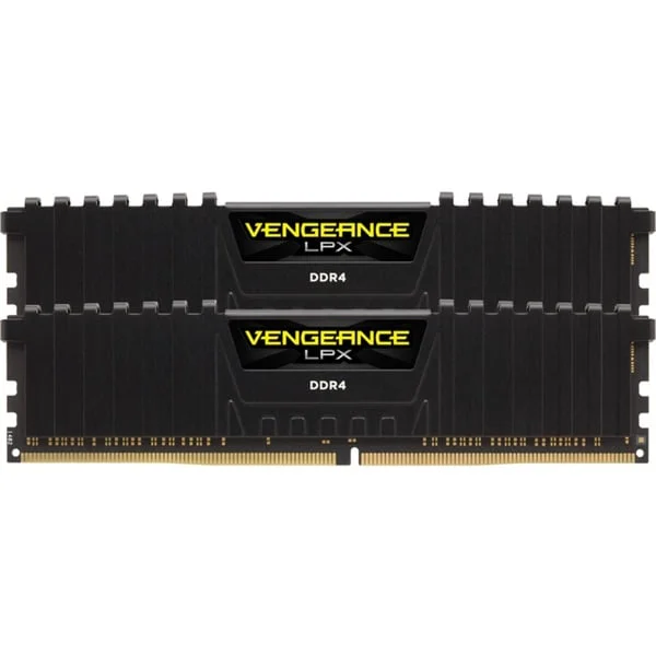 Corsair DIMM 16 GB DDR4-2400 (2x 8 GB) Dual-Kit, Arbeitsspeicher (schwarz, CMK16GX4M2A2400C14, Vengeance LPX, INTEL XMP)