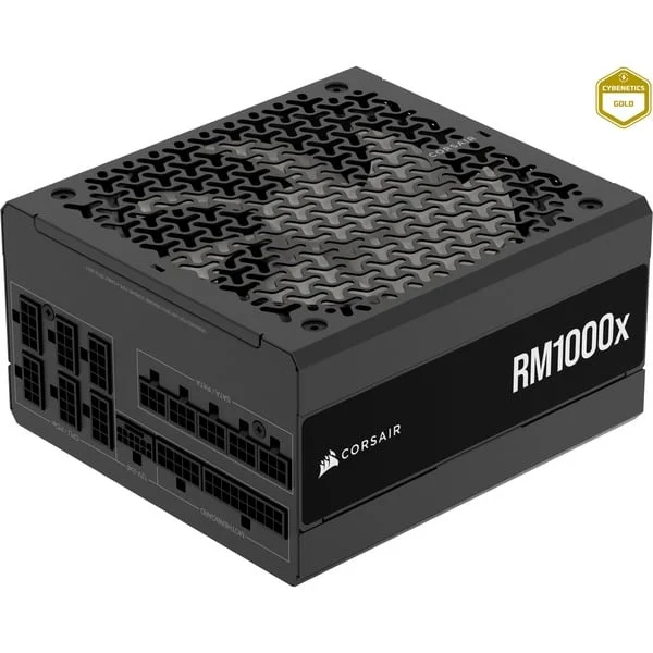 Corsair RM1000x (2024), PC-Netzteil (schwarz, 1x 12+4 Pin High Power GPU, 4x PCIe, Kabel-Management, 1000 Watt, B-Ware)
