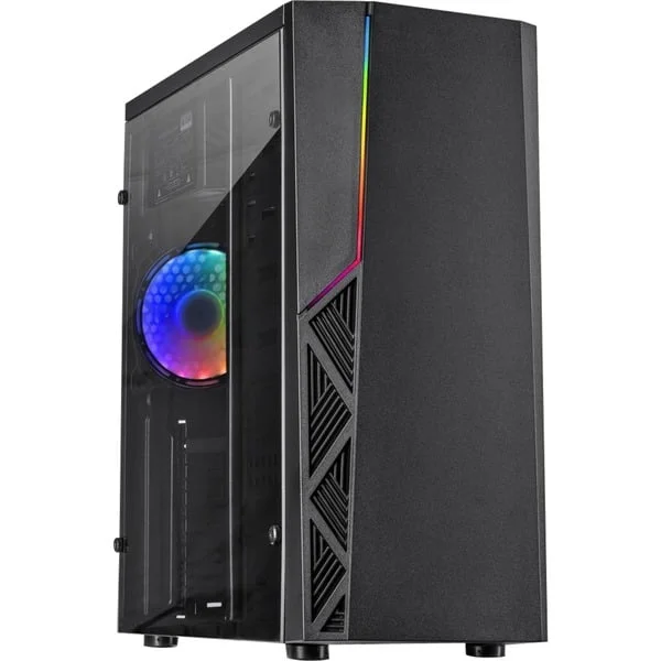Inter-Tech B-02 RGB, Tower-Gehäuse (schwarz)