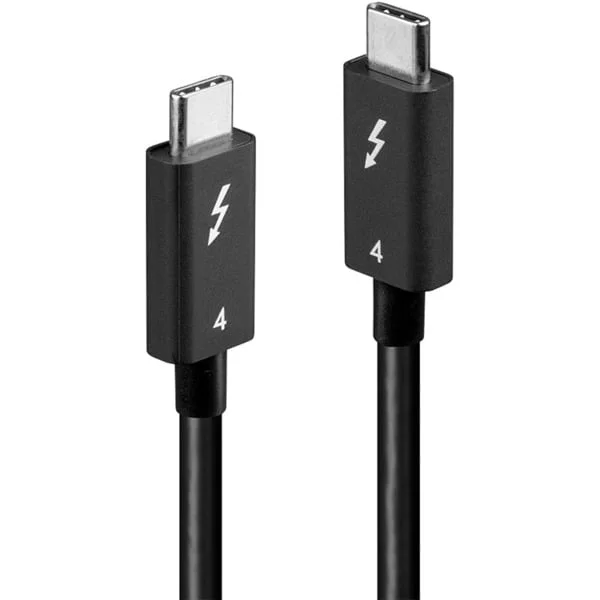 Lindy Thunderbolt 4 Kabel, 40 Gbit/s, passiv (schwarz, 1 Meter)