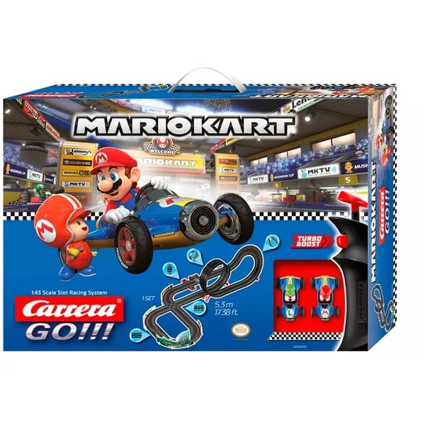 Carrera GO!!! Mario Kart 8- Mach 8, Rennbahn (Mit Mario Kart Dekoelementen)
