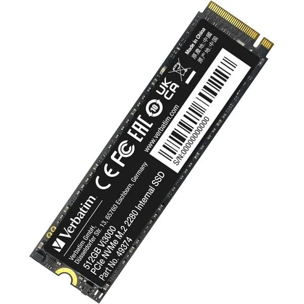 Verbatim Vi3000 512 GB, SSD (PCIe 3.0 x4, NVMe, M.2 2280)