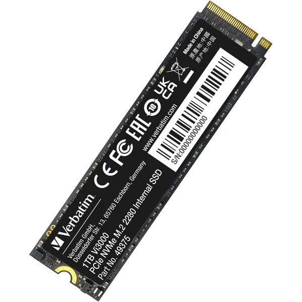 Verbatim Vi3000 1 TB, SSD (PCIe 3.0 x4, NVMe, M.2 2280)