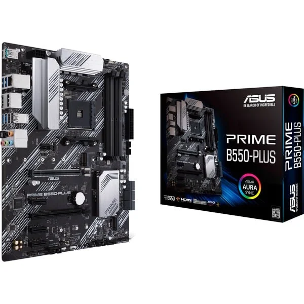 ASUS PRIME B550-PLUS, Mainboard (schwarz/silber)