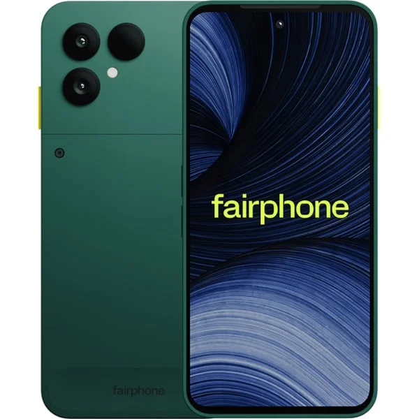 Das Fairphone (Gen. 6+) 256GB, Handy (Forest Green, Android, 12 GB)