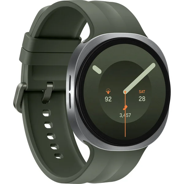 Samsung Galaxy Watch9, Smartwatch (silber, 44 mm, LTE, Sport Band M/L)