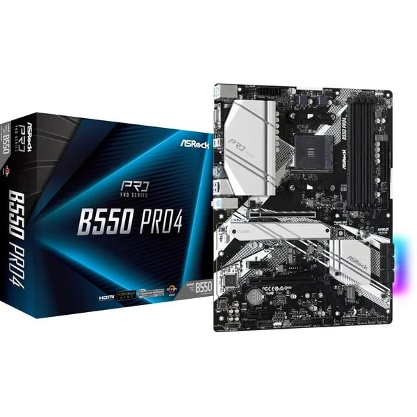 ASRock B550 Pro4, Mainboard (schwarz/silber)