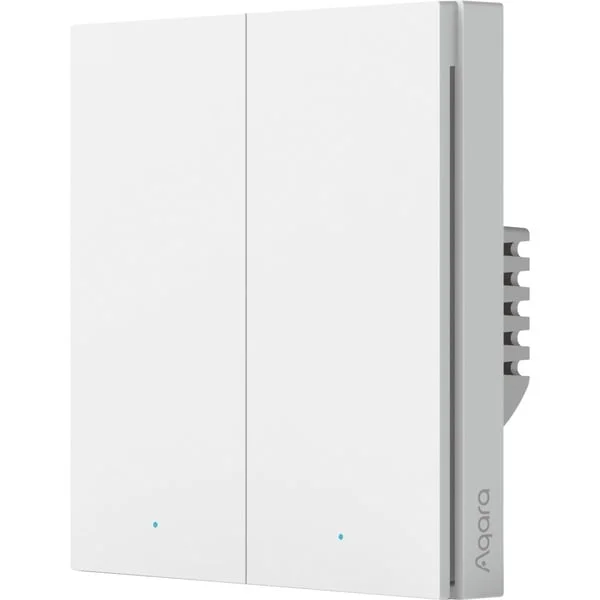 Aqara Smart Wall Switch H1 - zwei Wippen mit Neutralleiter, Taster (weiß)