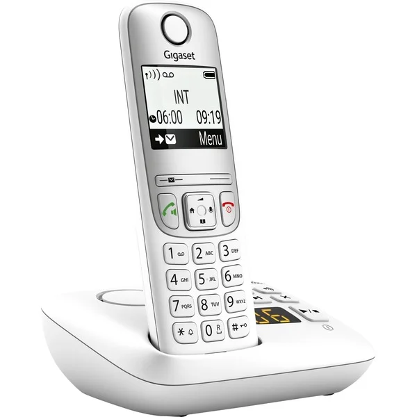 Gigaset A690 A, analoges Telefon (weiß, DECT, Anrufbeantworter)