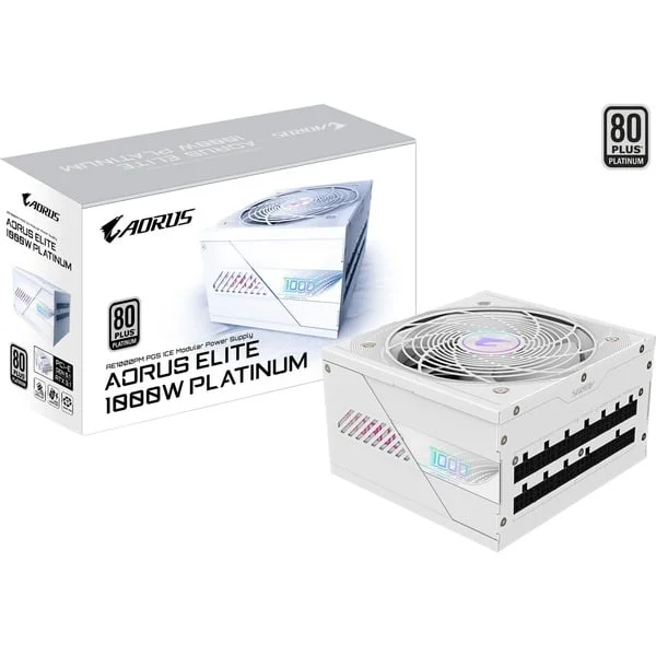 GIGABYTE GP-AE1000PM PG5 ICE, PC-Netzteil (weiß, 1000 Watt)