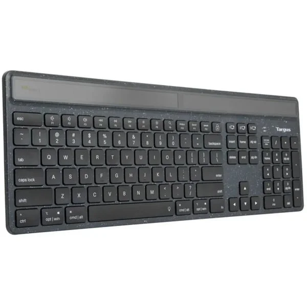 Targus Sustainable Energy Harvesting EcoSmart, Tastatur (schwarz, DE-Layout, Scherenmechanik)