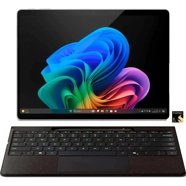 Microsoft Surface Pro 11 for Business, Tablet-PC (platin/schwarz, Windows 11 Pro, 1 TB, 32GB RAM, Snapdragon X Elite, B-Ware)