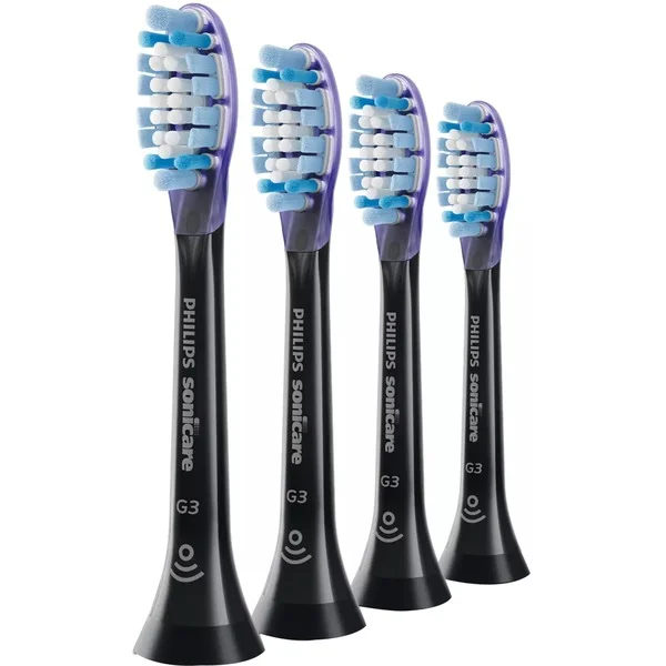 Philips Sonicare HX9054/33 G3 Premium Gum Care 4er, Aufsteckbürste (schwarz)