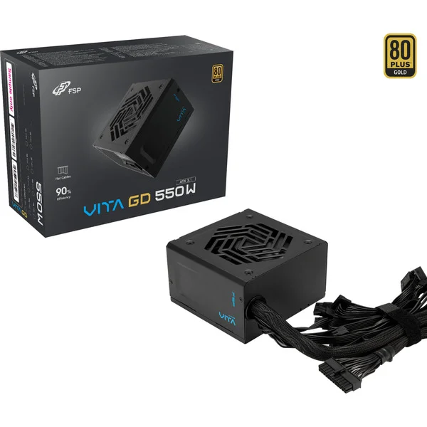 FSP VITA GD 550W, PC-Netzteil (schwarz, 4x PCIe, 550 Watt, B-Ware)