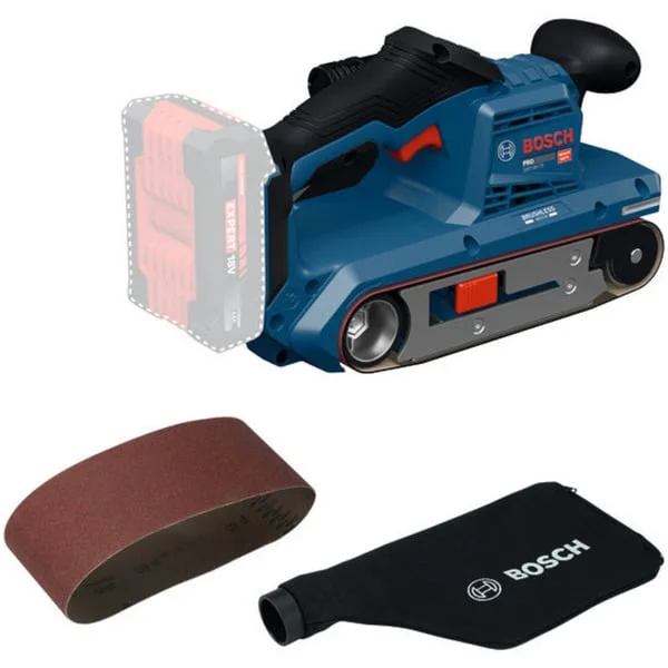 Bosch Professional Akku-Bandschleifer GBS18V-75 Professional solo, 18Volt (blau/schwarz, ohne Akku und Ladegerät, in L-BOXX)