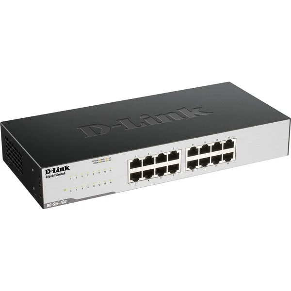 D-Link GO-SW-16G, Switch (schwarz, B-Ware)