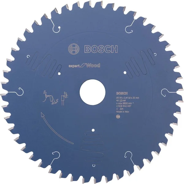 Bosch Professional EXPERT Wood Kreissägeblatt, Ø 216mm, 48Z (Bohrung 30mm, für Kapp- & Gehrungssägen)