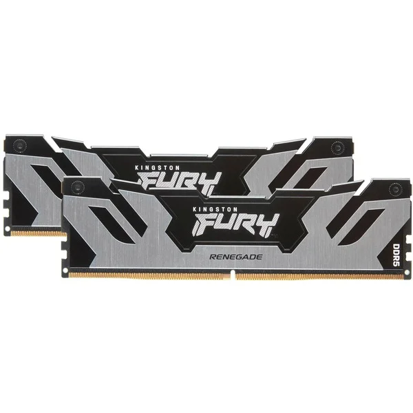 Kingston FURY DIMM 96 GB DDR5-6000 (2x 48 GB) Dual-Kit, Arbeitsspeicher (silber/schwarz, KF560C32RSK2-96, Renegade, INTEL XMP)