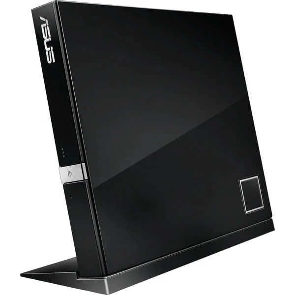 ASUS SBW-06D2X-U, externer Blu-ray-Brenner (schwarz (glänzend), USB 2.0, M-DISC, Retail)