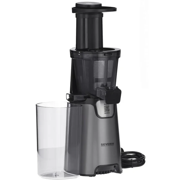 Severin Slow Juicer ES 3571, Entsafter (silber, 150 Watt, Saftbehälter 1 Liter)