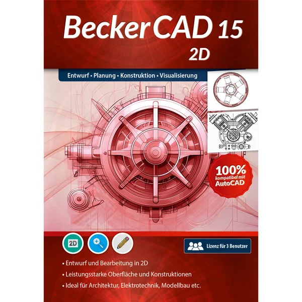 Markt+Technik BeckerCAD 15 - 2D, CAD-Software