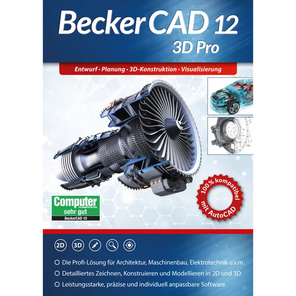 Markt+Technik BeckerCAD 12 3D PRO, Grafik, CAD-Software (Deutsch)